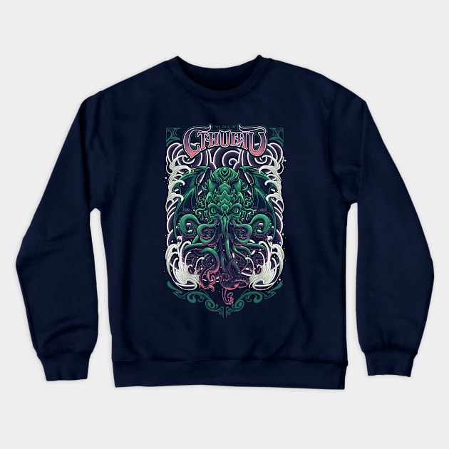 Cthulhu Crewneck Sweatshirt by angoes25